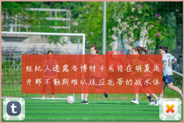 经纪人透露洛博特卡或将在明夏离开那不勒斯难以适应孔蒂的战术体系